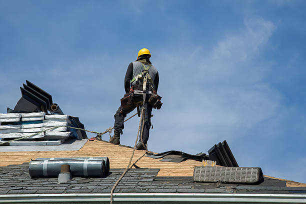 Professional Metal Roofing technician working in New Gloucester, ME